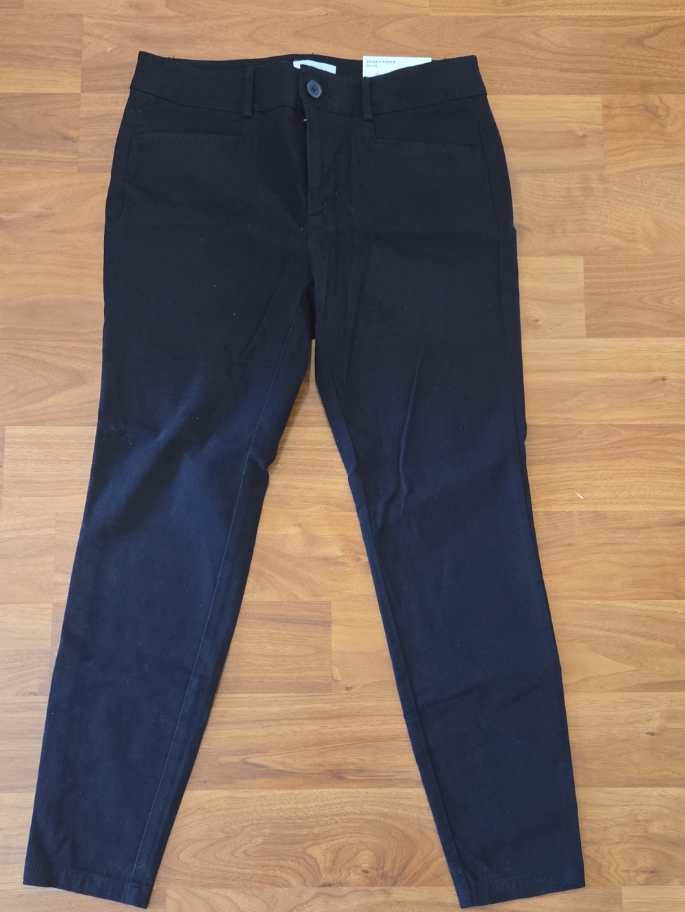 Womens SIZE 6P LOFT Outlet Black Cropped Ankle Pants